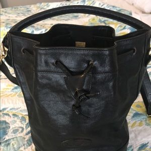 Oroton Leather Bucket Handbag